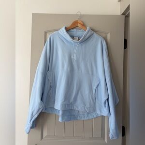 NWT Nike Therma-FIT Plush Fleece Hoodie - Light Blue - XXL Oversized